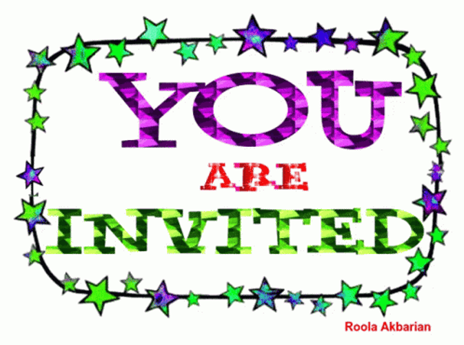 Animated Greeting Invitation Card GIF