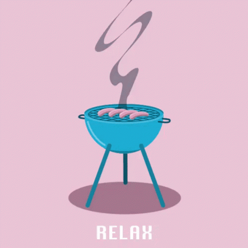 Animated Griller Cookout Relax GIF
