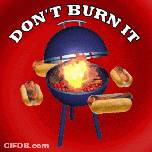 Animated Grilling Pan Dont Burn It GIF