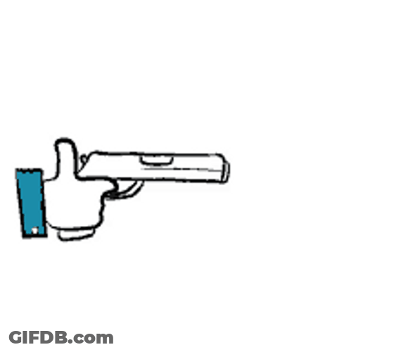 Animated Gun Liked Banner GIF