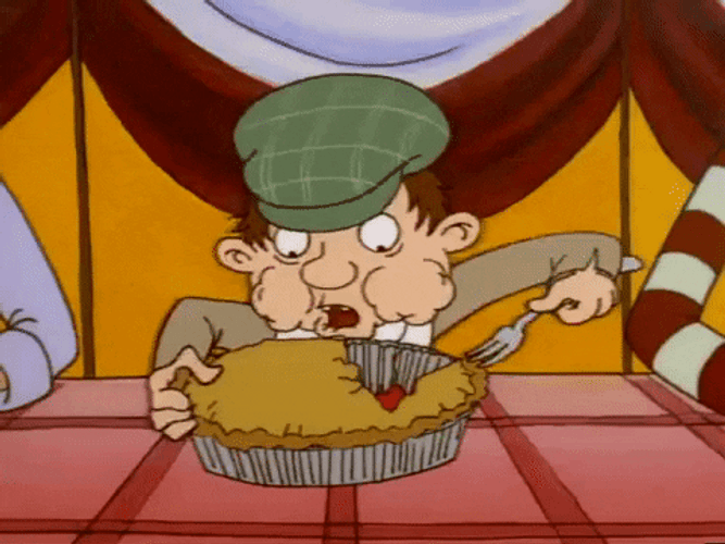 Animated Guy Eating Pie GIF