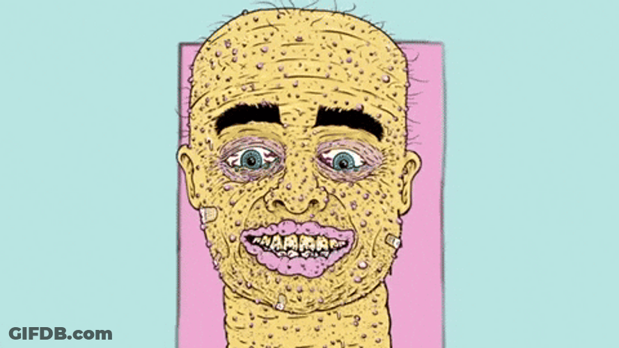 Animated Guy Face Scab GIF