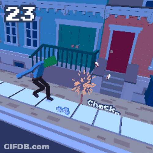 Animated Guy Walking Fast In Game GIF