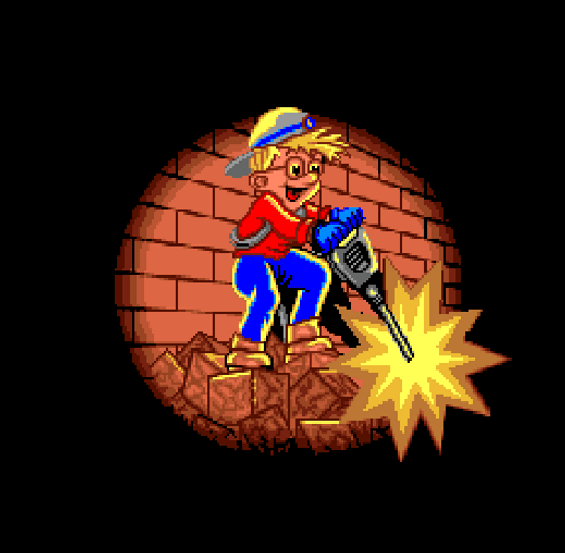 Animated Guy With A Jackhammer GIF