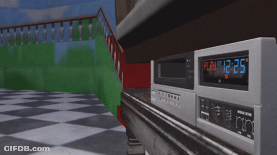 Animated Hand Putting In Vhs Tape GIF