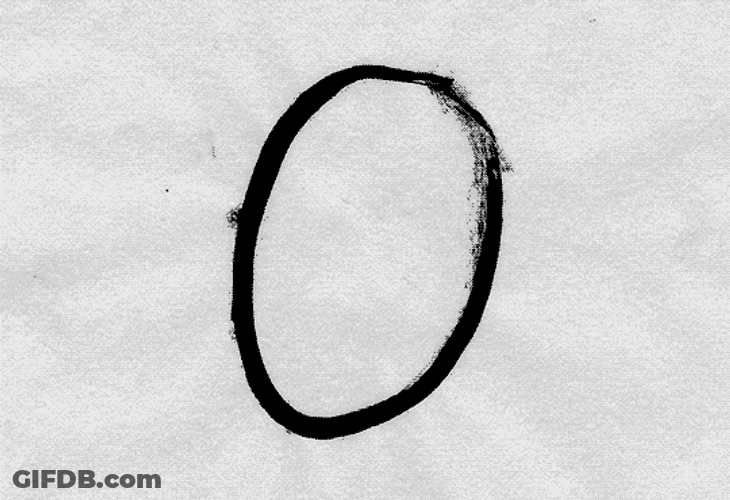 Animated Handwritten Numbers GIF