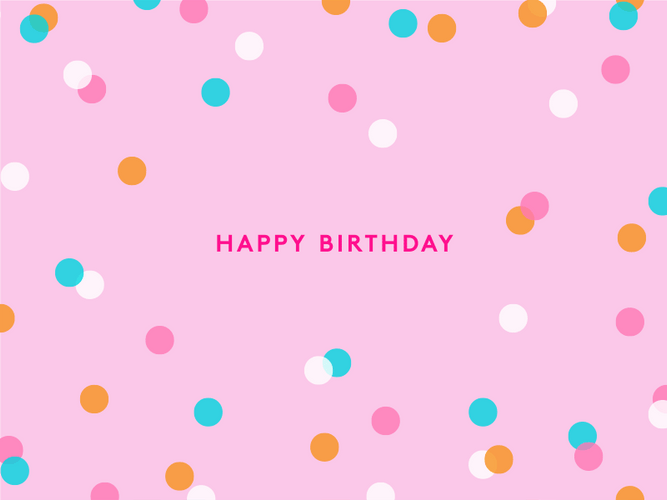 Animated Happy Birthday Color Changing GIF