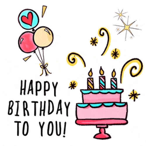 Animated Happy Birthday To You Greeting GIF