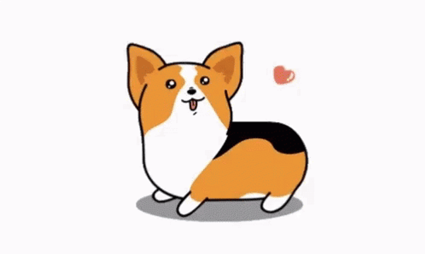Animated Happy Corgi GIF