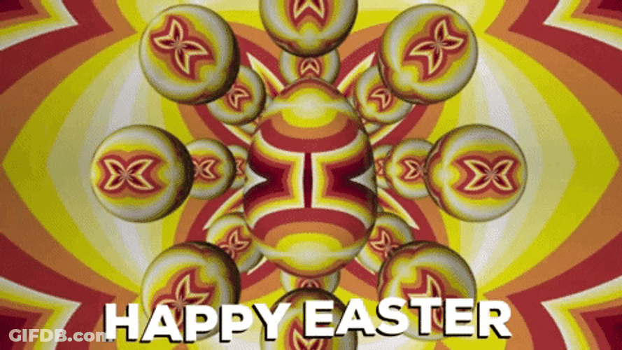 Animated Happy Eater Sunday Digital Art GIF