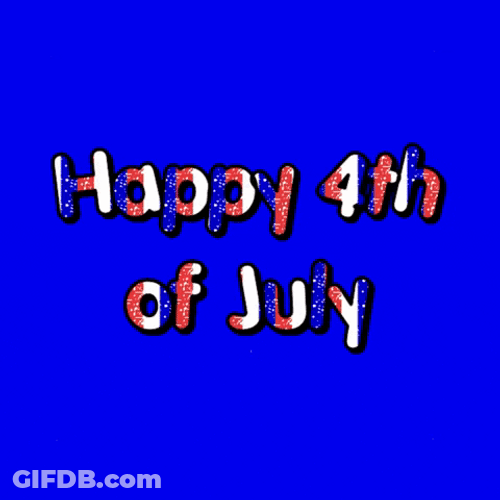 Animated Happy Fourth Of July GIF