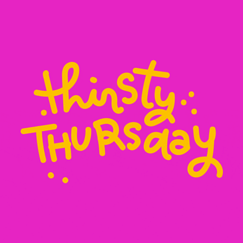 Animated Happy Hour Thirsty Thursday GIF