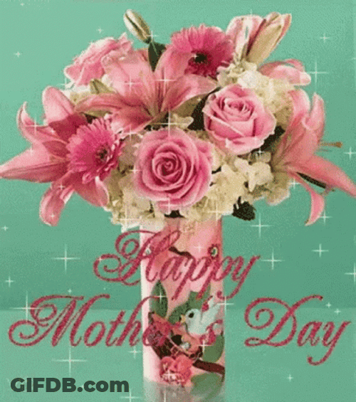 Animated Happy Mothers Day Flowers GIF