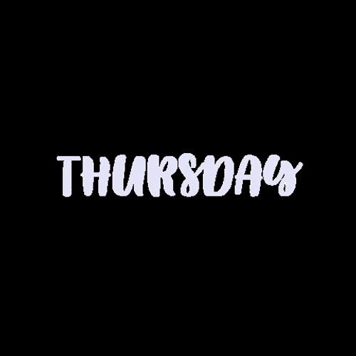 Animated Happy Thursday Hearts Bubbles Simple Greetings GIF