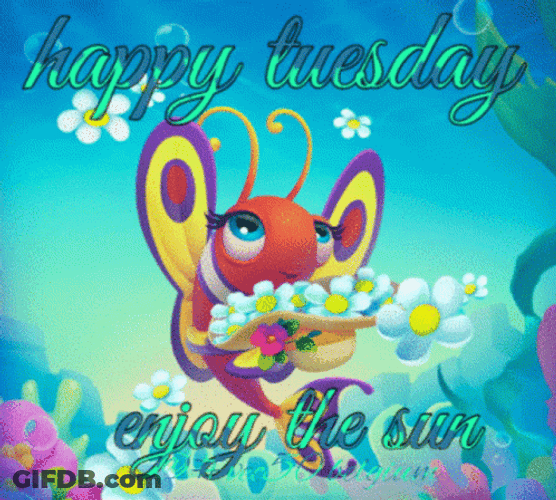 Animated Happy Tuesday Enjoy The Sun GIF