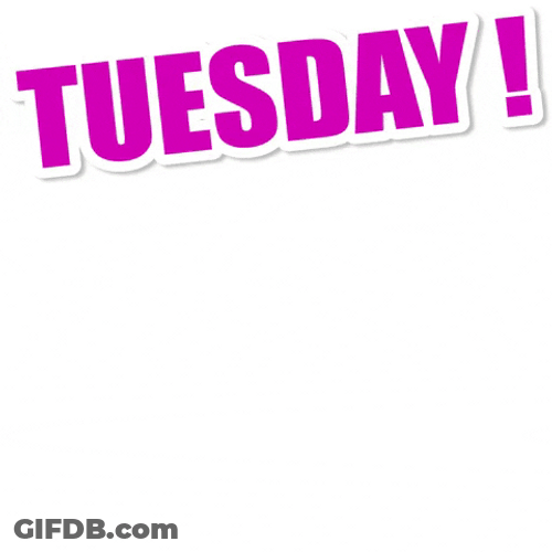Animated Happy Tuesday Excited Jumping GIF