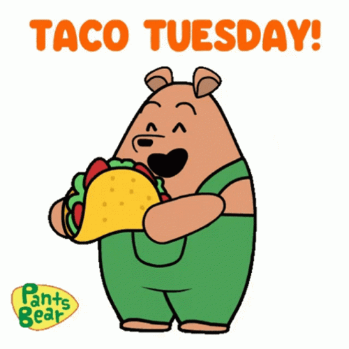Animated Happy Tuesday Pants Bear GIF