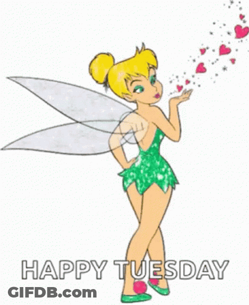 Animated Happy Tuesday Tinker Bell GIF