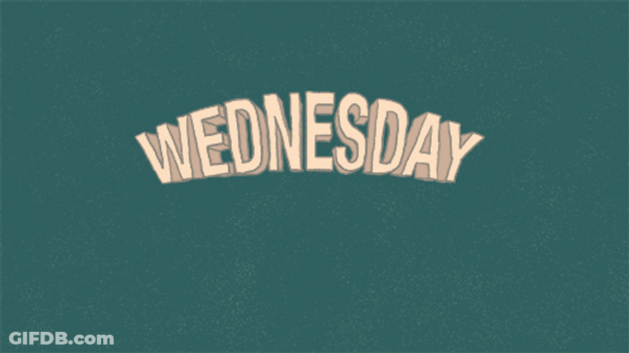 Animated Happy Wednesday Logo GIF