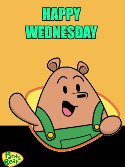 Animated Happy Wednesday Pants Bear Sticker GIF