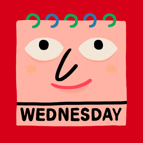 Animated Happy Wednesday Rolling Eyes Emoji GIF