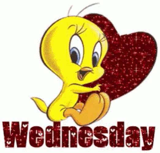 Animated Happy Wednesday Tweety Bird GIF