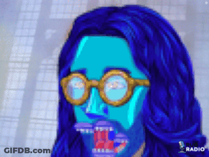 Animated Head Rick Roll Meme GIF