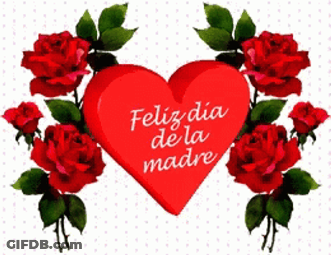 Animated Heart Greeting Feliz Dia De Las Madres Amiga GIF