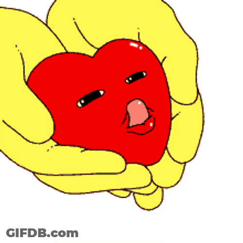 Animated Heart Tongue Out Funny Love GIF