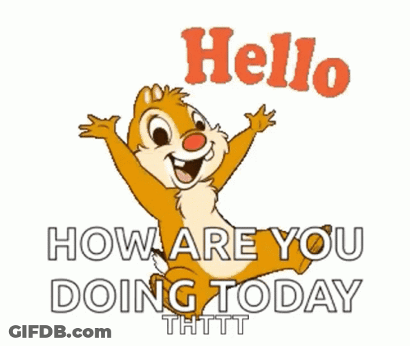 Animated Hi How Are You Doing GIF