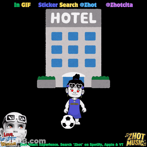 Animated Hotel With Sticker Search GIF