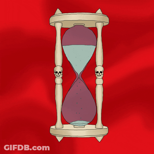 Animated Hourglass Bye Bye GIF