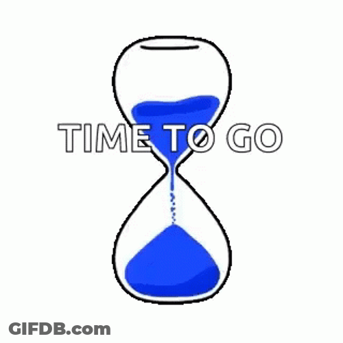 Animated Hourglass Time To Go GIF