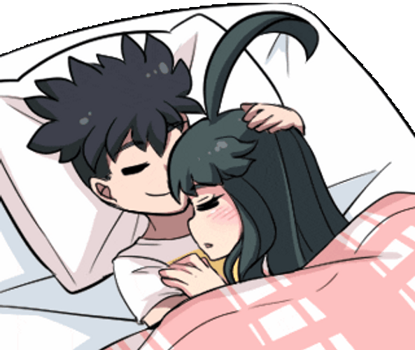 Animated Hug The Bed GIF