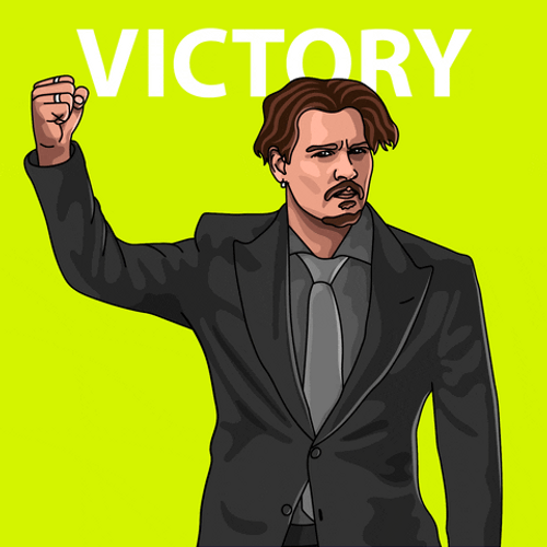 Animated I Won Victory Man GIF