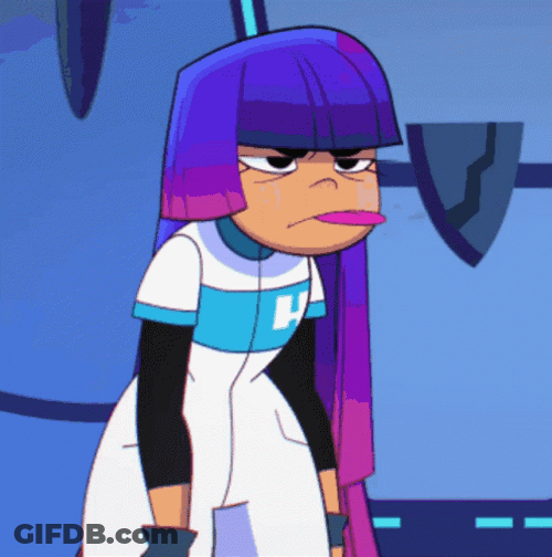 Animated Image Tongue Miko Glitch GIF