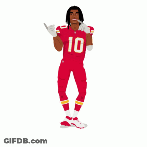 Animated Isiah Pacheco In Red GIF