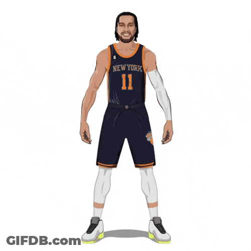 Animated Jalen Brunson Celebration Fireworks GIF