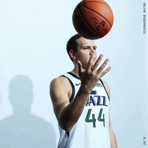 Animated Jazz Player Bojan Bogdanović GIF