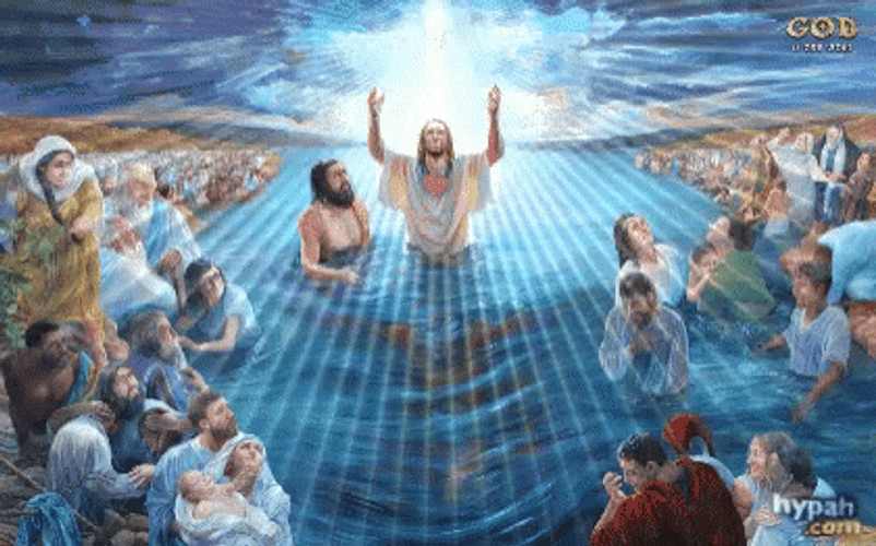 Animated Jesus Baptismal GIF