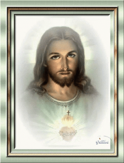 Animated Jesus In Frame GIF