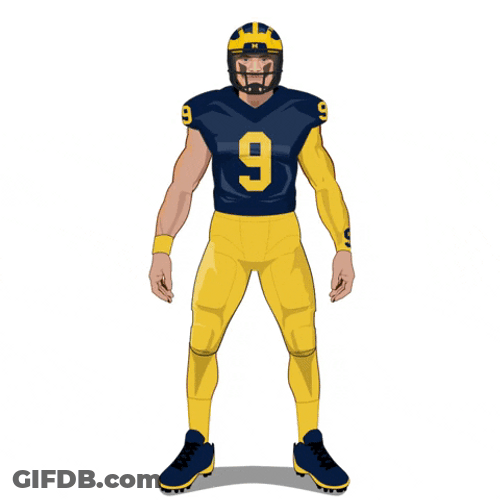 Animated Jj Mccarthy Pointing Upwards GIF
