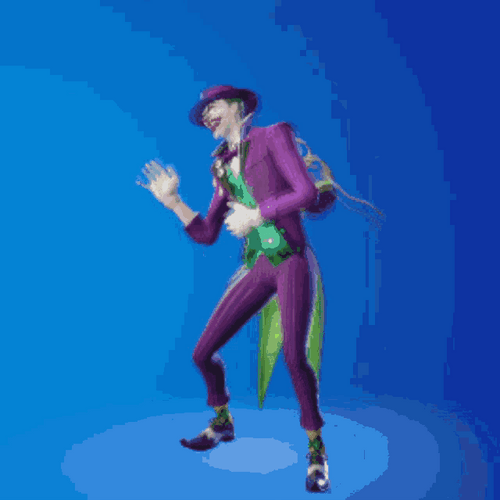 Animated Joker Laughing Moving His Body GIF