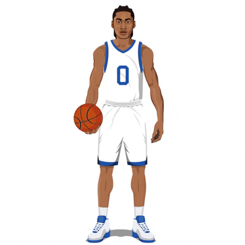 Animated Kentucky Wildcats Pass The Ball GIF