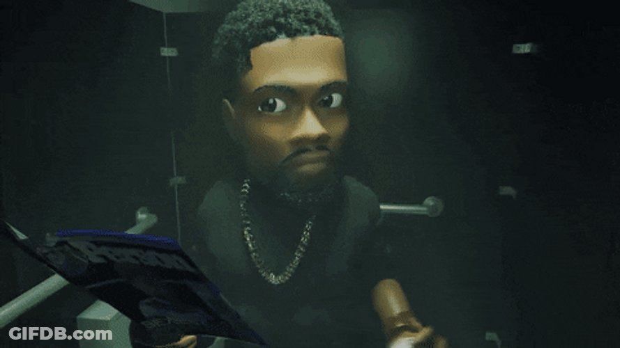 Animated Kevin Hart Smelly Spay GIF
