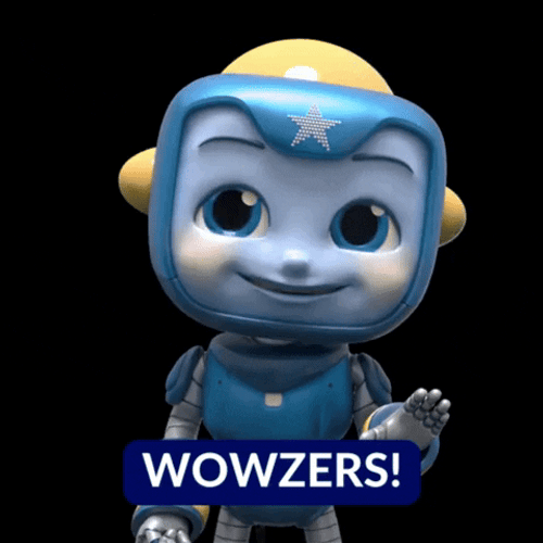 Animated Kid Wowza Amazed Big Eyes GIF