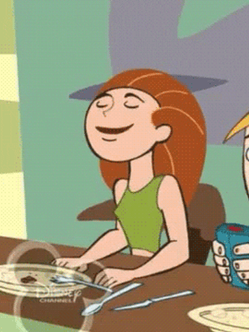 Animated Kim Possible Hair Flip GIF