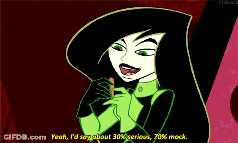 Animated Kim Possible Shego Nail Filing GIF