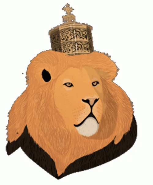 Animated King Lions Roaring GIF