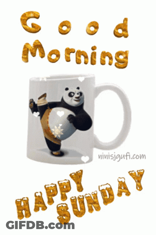 Animated Kungfu Panda Happy Sunday Everyone GIF